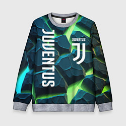 Свитшот детский Juventus green neon, цвет: 3D-меланж