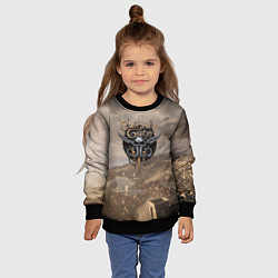 Свитшот детский Baldurs Gate 3 Logo, цвет: 3D-черный — фото 2