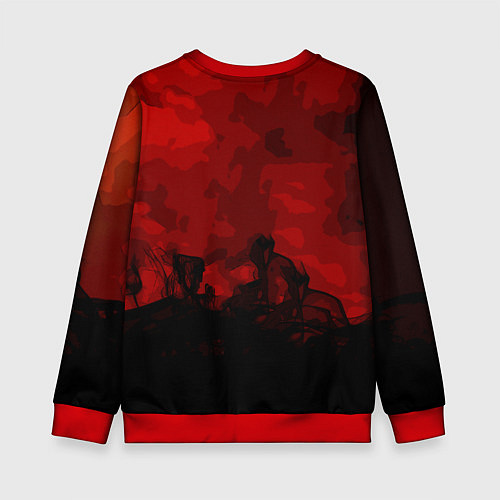 Детский свитшот Skibidi toilet Tv Man / 3D-Красный – фото 2