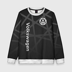Свитшот детский Volkswagen - classic black, цвет: 3D-белый