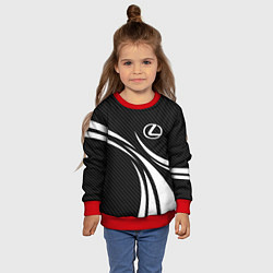 Свитшот детский Lexus - carbon line, цвет: 3D-красный — фото 2