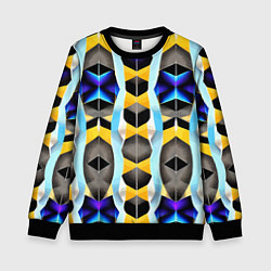 Свитшот детский Vanguard geometric pattern - neural network, цвет: 3D-черный