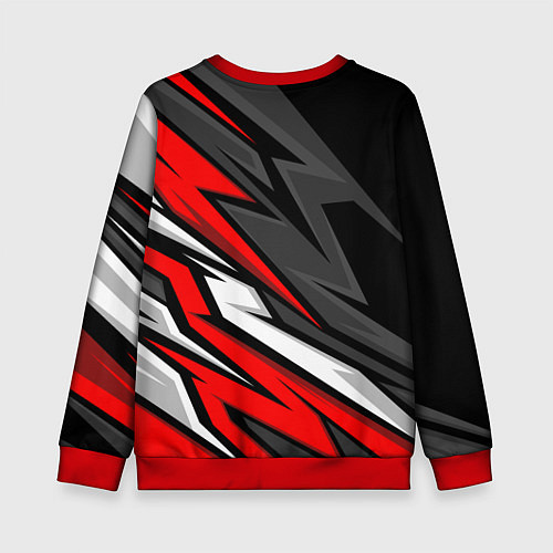 Детский свитшот Митсубиси - красный спортивный / 3D-Красный – фото 2