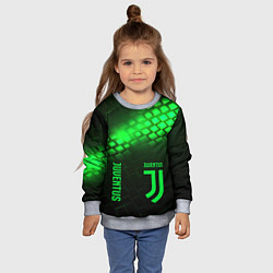 Свитшот детский Juventus green logo neon, цвет: 3D-меланж — фото 2