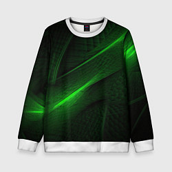 Детский свитшот Green neon lines