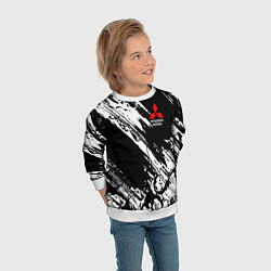 Свитшот детский Mitsubishi - белый пятна, цвет: 3D-белый — фото 2