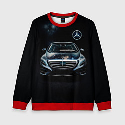 Свитшот детский Mercedes Benz, цвет: 3D-красный