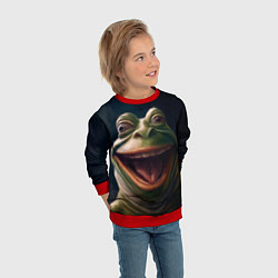 Свитшот детский Пепе в нирване, цвет: 3D-красный — фото 2