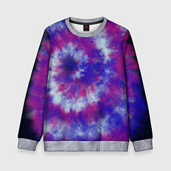 Свитшот детский Tie-Dye дизайн, цвет: 3D-меланж