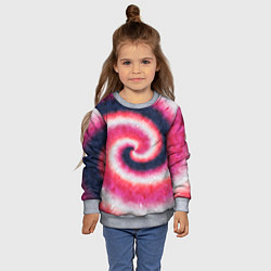 Свитшот детский Tie-Dye дизайн, цвет: 3D-меланж — фото 2
