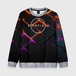 Детский свитшот Starfield logo orange abstract
