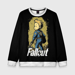Свитшот детский Fallout boy, цвет: 3D-белый