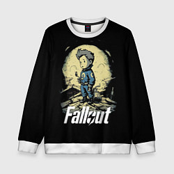 Свитшот детский Fallout boy, цвет: 3D-белый