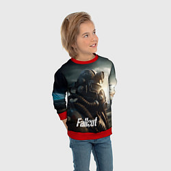 Свитшот детский Fallout man game, цвет: 3D-красный — фото 2