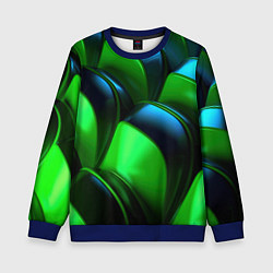 Детский свитшот Зеленые абстрактные элементы