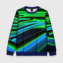 Детский свитшот Green black abstract