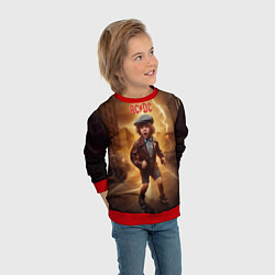 Свитшот детский ACDC boy, цвет: 3D-красный — фото 2