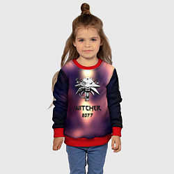 Свитшот детский Ведьмак 2077, цвет: 3D-красный — фото 2