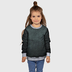 Свитшот детский Текстура крокодиловой кожи, цвет: 3D-меланж — фото 2