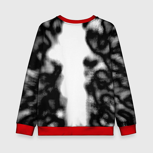 Детский свитшот Скандинавский узор душа / 3D-Красный – фото 2