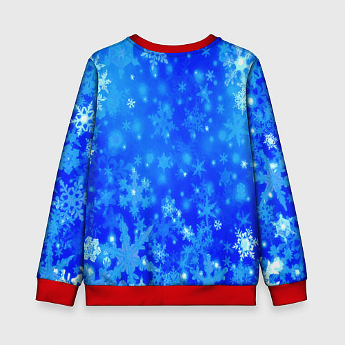 Детский свитшот Красивая русская снегурочка / 3D-Красный – фото 2