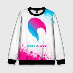 Свитшот детский Date A Live neon gradient style, цвет: 3D-черный