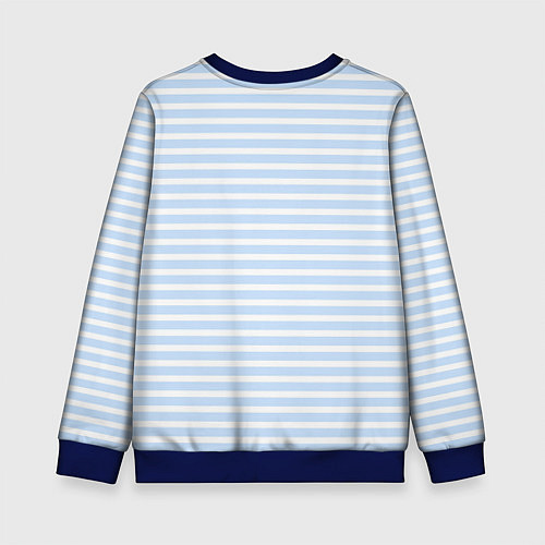 Детский свитшот Полосатый морской стиль / 3D-Синий – фото 2
