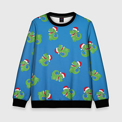 Свитшот детский Новогодний дракончик, цвет: 3D-черный