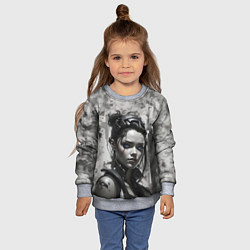 Свитшот детский Синеглазка, цвет: 3D-меланж — фото 2