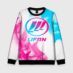Детский свитшот Lifan neon gradient style