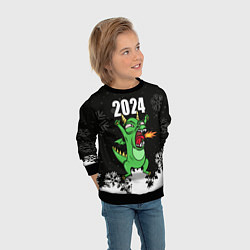 Свитшот детский Очередной Новый год, цвет: 3D-черный — фото 2