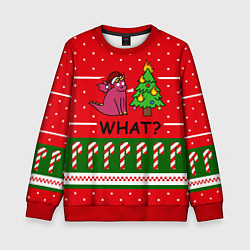 Свитшот детский Дракон и елка, цвет: 3D-красный