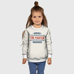 Свитшот детский The fighter, цвет: 3D-белый — фото 2