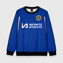 Свитшот детский Энцо Фернандес форма Челси 23-24 домашняя, цвет: 3D-черный
