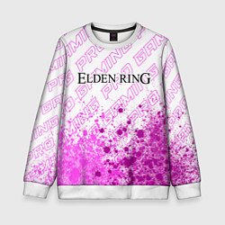 Свитшот детский Elden Ring pro gaming посередине, цвет: 3D-белый