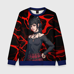 Свитшот детский Шэдоухарт - красные разводы, цвет: 3D-синий