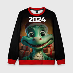 Детский свитшот 2024 год зеленого дракона