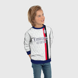 Свитшот детский ФК Милан форма 23-24 гостевая, цвет: 3D-синий — фото 2
