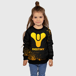 Свитшот детский Destiny - gold gradient, цвет: 3D-черный — фото 2