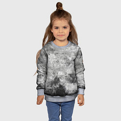 Свитшот детский Абстракция - gray mood, цвет: 3D-меланж — фото 2