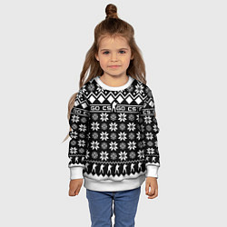 Свитшот детский CS GO christmas sweater, цвет: 3D-белый — фото 2