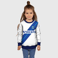 Свитшот детский Volvo - white and blue, цвет: 3D-синий — фото 2