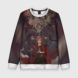 Свитшот детский Стальной алхимик - два брата, цвет: 3D-белый