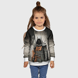 Свитшот детский Ассасин в тени, цвет: 3D-белый — фото 2