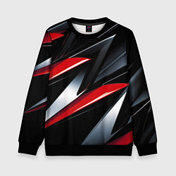 Детский свитшот Red black abstract