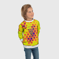 Свитшот детский The elder scrolls game yellow dragon, цвет: 3D-белый — фото 2