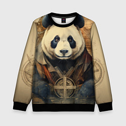 Детский свитшот Панда арт-портрет