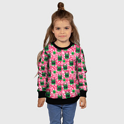 Свитшот детский Каракулевые короны, цвет: 3D-черный — фото 2