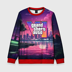 Детский свитшот GTA 6 nigh city