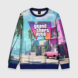 Свитшот детский GTA 6 Vice city, цвет: 3D-синий